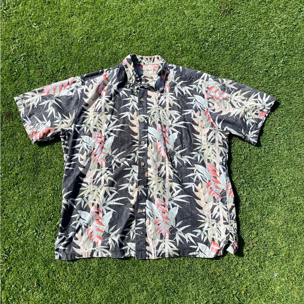 Cooke Street Aloha shirt Tropical Bamboo mens xl